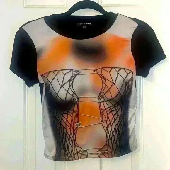 Fashion Nova Corset T shirt - Picture 1 of 2